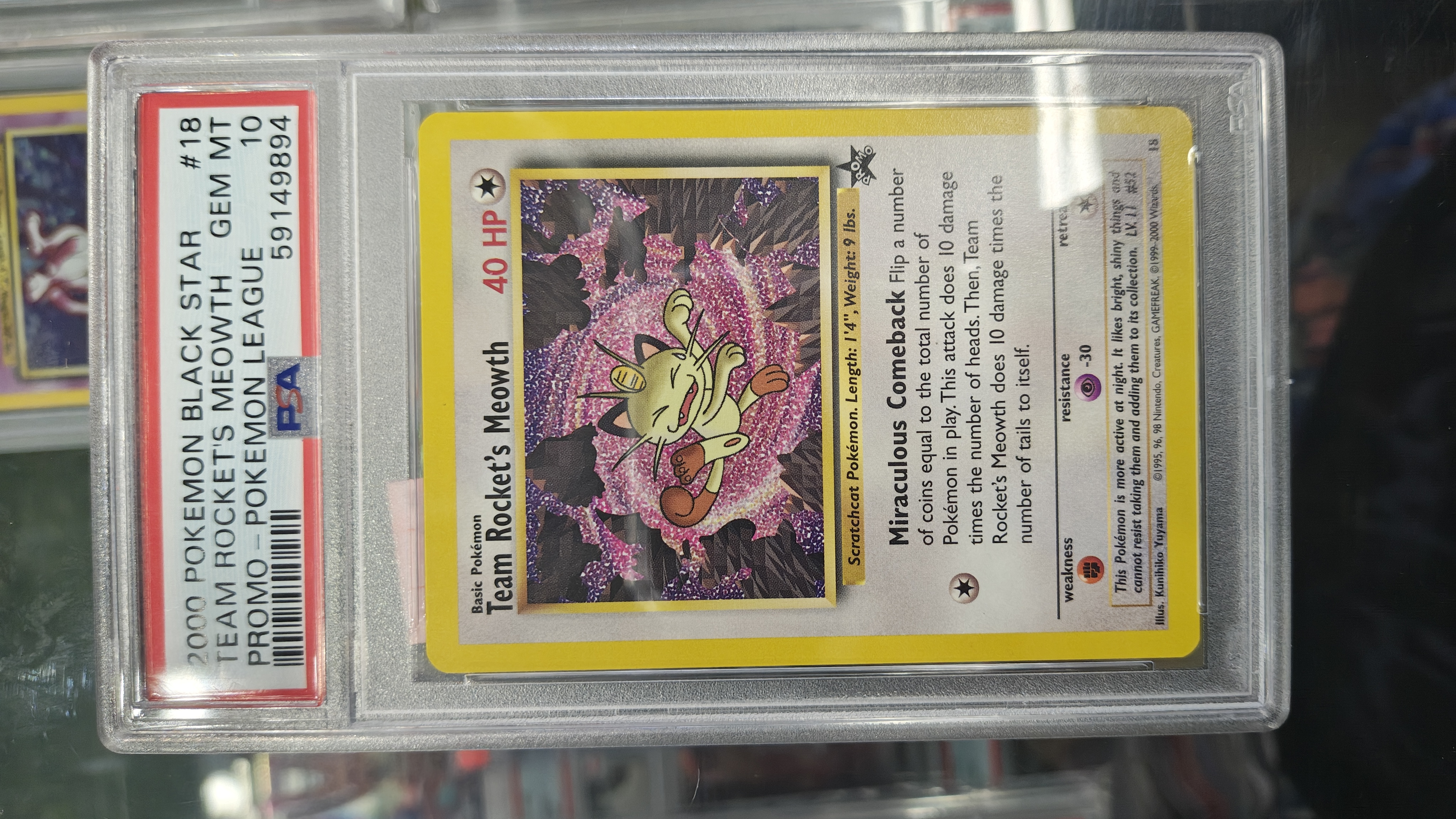 2000 Team Rockets Meowth PSA 10 | Accolades Collectibles